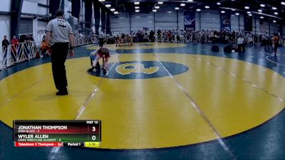 80 lbs Rd# 10- 4:00pm Saturday Final Pool - Jonathan Thompson, Iowa Black vs Wyler Allen, Lions Wrestling Academy