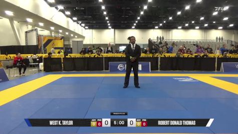 Robert Donald Thomas vs West K. Taylor 2025 World IBJJF Jiu-Jitsu No-Gi Championship