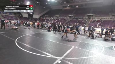 126 lbs Cons. Semis - Maddox Roybal, Duran Wrestling Club vs Julian Garcia, Pikes Peak Warriors Wrestling