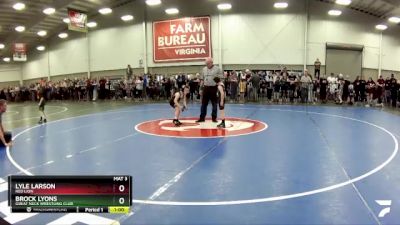 53 lbs Champ. Round 2 - Lyle Larson, Red Lion vs Brock Lyons, Great Neck Wrestling Club