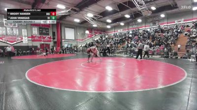 175 lbs Champ. Round 2 - Brody Hansen, Dos Pueblos vs John Venegas, Victor Valley