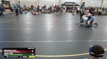 60 lbs Round 2 - Greyson Lotz, Shields Elementary School vs Reed Foss, Maple City-glen Lake Jr/sr High School