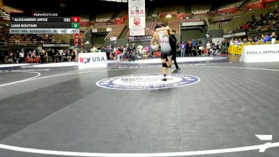 Schoolboys - 105 lbs Champ. Round 2 - Liam Boutain vs Alexander Ortiz, Team Selma Wrestling Club