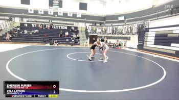 120 lbs Round 1 (4 Team) - Emerson Purser, Sisters On The Mat vs Lyla Layson, Nevada Elite