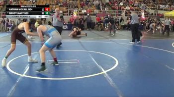 144 lbs Cons. Round 3 - Nathan Mccall NE4, Lake Catholic vs Brody Mast SE3, West Jefferson
