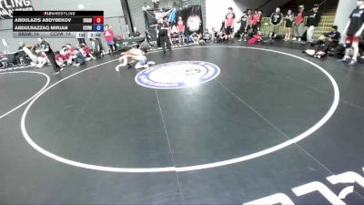 165 lbs Abdulazis Abdybekov, BAWA-Bay Area Wrestling Association vs Abdulrazzaq Mirjan, CVWA - Central Valley Wrestling Association