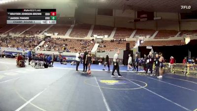 D1-138 lbs Champ. Round 1 - Jaiden Finger, Desert Vista High School vs Brayden Johnson-Brown, Corona Del Sol High School