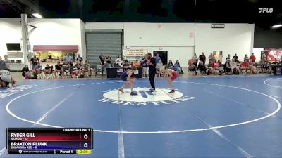 83 lbs Round 1 (16 Team) - Ryder Gill, Illinois vs Braxton Plunk, Oklahoma Red