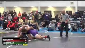 197 lbs Cons. Round 3 - Boden Brown, Albion College vs Jesse Kanatzar, John Carroll University