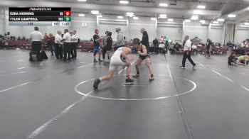 120 lbs Round 5 (10 Team) - Tyler Campbell, New England Gold vs Ezra Henning, Rocket Rams
