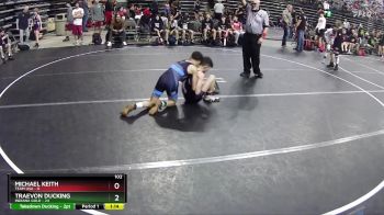 102 lbs Round 1 (6 Team) - Traevon Ducking, Indiana Gold vs Michael Keith, Team USA