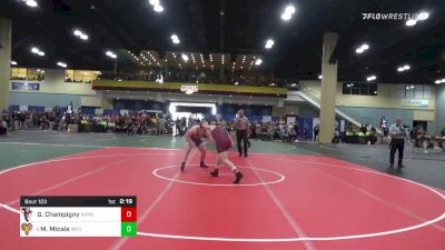 197 lbs Round Of 64 - Garrison Champigny, Apprentice vs Matthew Micale, West Chester