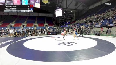 100 lbs Cons. Sub-semis - Vina Nguyen, WA vs Ella Thomas, OH