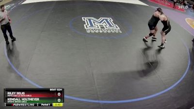 Cons. Round 1 - Kendall Holtmeyer, Omaha Bryan Girls vs Riley Selig, Papillion-La Vista Girls
