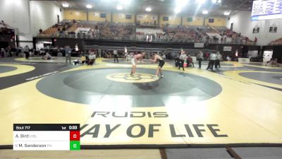 215 lbs Consi Of 8 #1 - Aiden Bird, Loyola-Blakefield vs Miles Sanderson, Paul VI