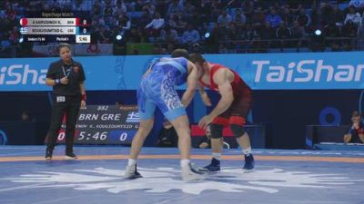 86 kg Repechage #2 - Khidir Kurban A Saipudinov, Bahrain vs Georgios Kougioumtsidis, Greece