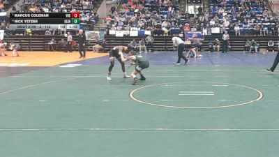 2 - 113 lbs Semifinal - Marcus Coleman, Virginia H.S. vs Nick Yetzer, Glenvar