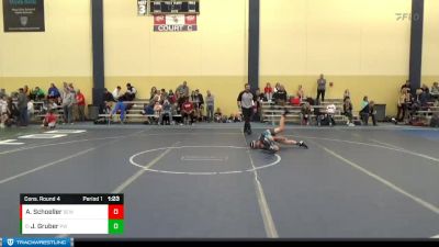 90 lbs Cons. Round 4 - Jayce Gruber, Pursuit Wrestling vs Anthony Schoeller, S.O.A.R.R. Elite Wrestling