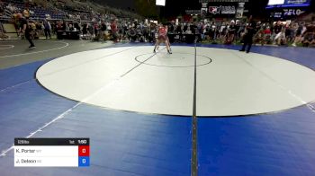 126 lbs Cons 64 #2 - Kozad Porter, Wyoming vs Jason Deleon, North Carolina