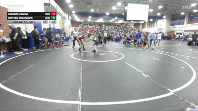 144 lbs Champ. Round 2 - Nathan Gonzales, Redwood vs Steven Gomez, Corona