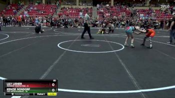 95 lbs Round 3 (6 Team) - Kenzie Nondorf, The Untouchables vs Lily Lisner, Midwest Misfitz Pink