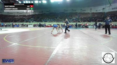 128 lbs Consi Of 8 #2 - Kiley Bread, Little Axe Takedown Club vs Libberty Drake, Warner JH