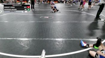 68 lbs Round 2 - Kinsley Jones, South Georgia Takedown Club vs Riverose Brown, Longwood Wrestling Club
