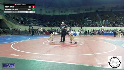 100 lbs Consi Of 4 - Addy Bain, Glenpool JH vs Karlye Brown, Wagoner