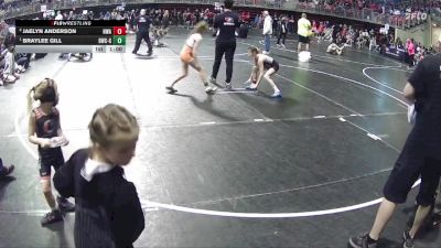 73 lbs Round 2 - Jaelyn Anderson, Nebraska Wrestling Academy vs Braylee Gill, Beatrice Wrestling Club - Girls