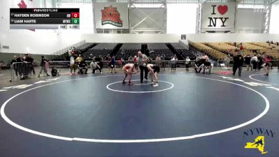 124 lbs Cons. Semi - Liam Harte, Malone Youth Wrestling Club vs Hayden Robinson, Anarchy Wrestling