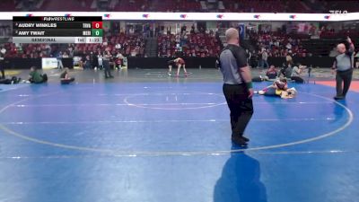 115 lbs Semifinal - Audry Winkles, Tri-Valley vs Amy Twait, Meridian