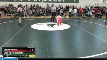 145 lbs Round 3 - Jack Von Eschenbach, St. John Paul II vs Jayden Woods, Saks Sr