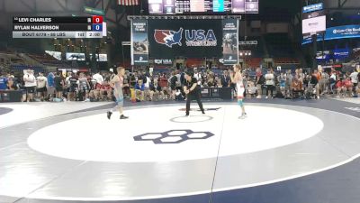 88 lbs Cons. Sub-quarters - Levi Charles, Iowa vs Rylan Halverson, Iowa