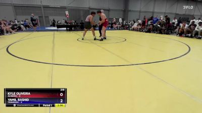 215 lbs Round 2 (8 Team) - Kyle Oliveira, Alabama vs Yamil Rashid, Tennessee