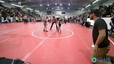 60 lbs Rr Rnd 2 - Ximena Torres, Wyandotte Youth Wrestling vs Brooklin Robinson, Claremore Wrestling Club