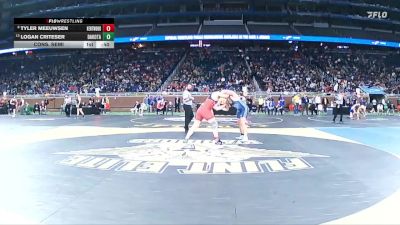 D1-215 lbs Cons. Semi - Tyler Meeuwsen, East Kentwood HS vs Logan Criteser, Dakota HS