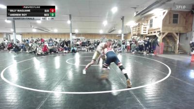 150 lbs Quarterfinal - Billy Magliane, Bloomsburg vs Andrew Roy, Watkins Glen