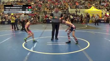 65 lbs Quarterfinal - Reece Vandeboom C1, BISHOP HARTLEY vs Trey Riggenbach NE3, Norwayne