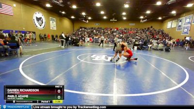 126 lbs Champ. Round 1 - Damien Richardson, Clovis West vs Pablo Adame, Matilda Torres