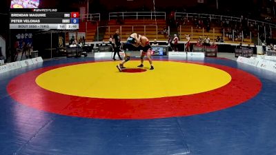 70kg Cons. Round 1 - Brendan Maguire, Dinos Wrestling Club vs Peter Velonas, Burnaby Mountain Wrestling Club