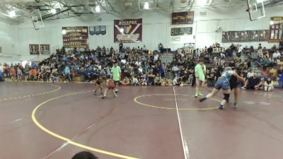 53 lbs Quarterfinal - Mario Vela, Moses Lake Wrestling Club vs Milah Ortega, Scrap Yard Garage Wrestling