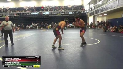 197 lbs Champ. Round 3 - Nester Arriaga, Fresno City College vs Ahmad Wahedi, Sacramento City College