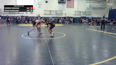 144 lbs Quarterfinal - Elijah Strickling, Aloha vs Connor Abraham, Nelson