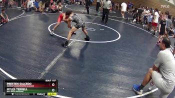 85 lbs Semifinal - Myles Terrell, Bay Area Dragons vs Presten Salcedo, Sunkist Kids/Monster Garage