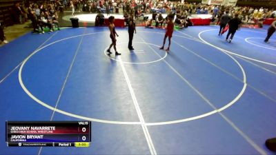 138 lbs Cons. Round 2 - Jeovany Navarrete, Chico High School Wrestling vs Javion Bryant, California