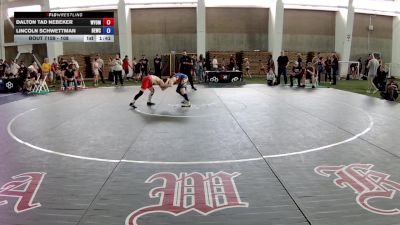 108 lbs Cons. Round 3 - Dalton Tad Nebeker, Wyoming vs Lincoln Schwettman, Badlands Elite Wrestling Club
