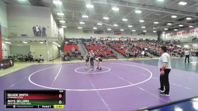 125 lbs Cons. Semi - Rhys Sellers, New Mexico Highlands vs Quade Smith, Chadron State