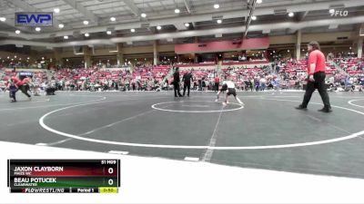 55 lbs Semifinal - Beau Potucek, Clearwater vs Jaxon Clayborn, Maize WC