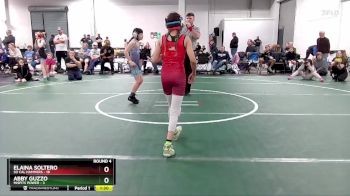 75 lbs Round 4 (6 Team) - Elaina Soltero, So Cal Hammers vs Abby Guzzo, Misfits Power