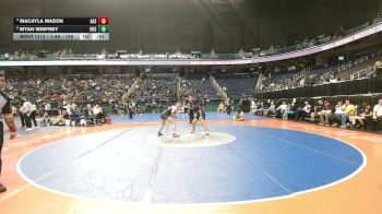 1-4A - 145 Cons. Semi - Macayla Mason, Anson High School vs Myah Winfrey, Robbinsville High School